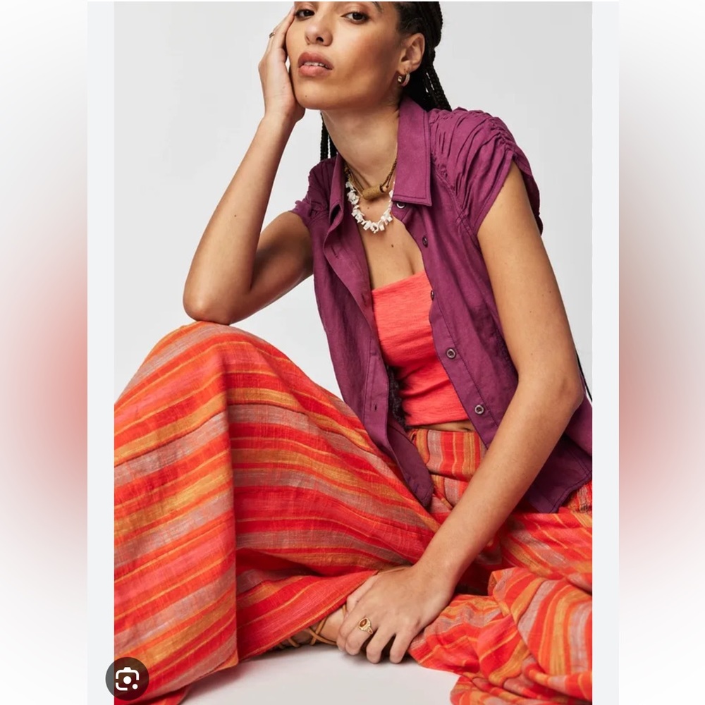 Free people shirt with Anthropologie skirt
